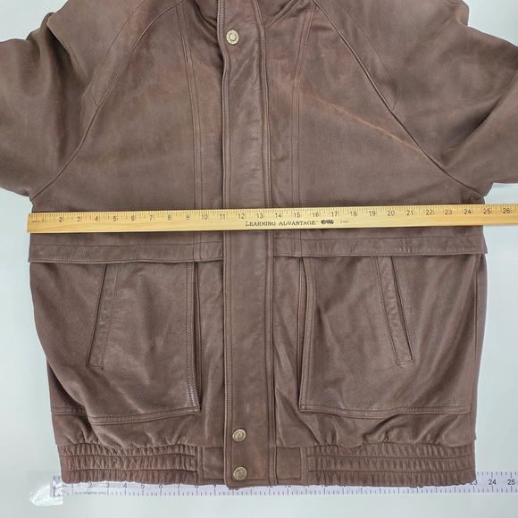 Americana Workwear Leather Limited Leather Jacket Men’s LT Brown Tall - Picture 9 of 11